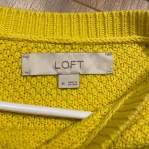 Loft Sweater, mustard color, size medium
